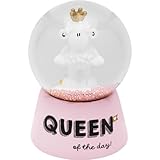 Sheepworld Traumkugel mit Motivdruck Queen | Schneekugel zum Schütteln, Höhe 6,5 cm, Polyresin | Geschenk für Sie, Freundin, Schwester, Kollegin | 48852