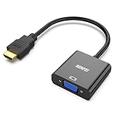 BENFEI HDMI zu VGA, Vergoldete HDMI-auf-VGA-Adapter (Stecker auf Buchse) für Computer, Desktop, Laptop, PC, Monitor, Projektor, HDTV, Chromebook, Raspberry Pi, Roku, Xbox und mehr