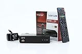 RED OPTICUM H1 - Hybrid-Receiver HD-TV I DVB-C & DVB-T2 Receiver mit Aufnahmefunktion PVR - HDMI - USB - SCART - Coaxial Audio - Ethernet - LED Display I Digitaler Kabelreceiver, schwarz, 23030