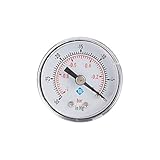 FIOERDTUIE Luftdruckmesser tragbares Haushalts Industrie Edelstahl Messgerät Barometer mit Gewindeschnittstelle Messwerkzeug