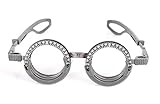 KUUY Titan Brillengestell, Fester Augenabstand Bügel einstellbar, Brillengestell Brillengläser Optometrie-Einsätze(Size:1PC)