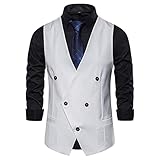 GELTDN Plaid Taille Mantel für Männer Fashions Formale Zweireiher Business Hochzeit Prom Dress Herren Weste (Color : C, Size : M Code)