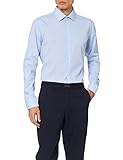 Seidensticker Herren Business Bügelfreies Hemd mit sehr schmalem Schnitt - X-Slim Fit, Blau (Blau 12), 42