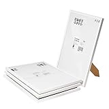 Ikea Yllevad Bilderrahmen, A4, 21 x 30 cm, leicht, Kunststoff und Karton, Weiß, 4 Stück