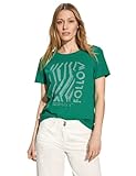 CECIL Damen B321781 T-Shirt Mit Frontprint, Malachite Green, S EU