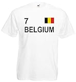 world-of-shirt Herren T-Shirt Belgien im Trikot Look