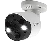 Swann CCTV Bullet 4K IP-Überwachungskamera mit thermischer Erkennung und Gesichtserkennung, Scheinwerfern und 2-Wege-Audio - Einzelpackung