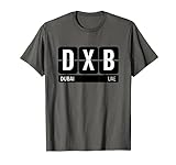DXB Dubai arabischen Emirate Travel Souvenir T-Shirt (weiß)