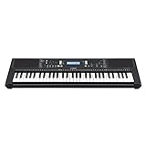 Yamaha PSR-E373 Digital Keyboard, schwarz – Vielseitiges Instrument mit 61 anschlagdynamischen Tasten – Einsteiger-Keyboard mit hochwertigen Instrumentenklängen