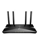 TP-Link Archer AX53 Wi-Fi 6 WLAN Router (2402 Mbit/s 5 GHz, 574 Mbit/s 2,4 GHz, 4 × Gigabit LAN-Ports, WPA3, HomeCare,kompatibel mit Alexa, Tether APP), schwarz