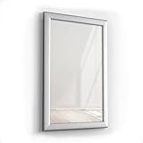 Picati Spiegelrahmen Moderna inkl. Spiegel | Aluminium gebürtstet | Spiegelmaß: 70x100 / 100x70cm | zzgl. 6 cm Rahmen | Wandspiegel | in 11 Größen