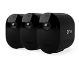 Arlo Pro 4 2K IP Überwachungskamera Aussen 3er Set | Qualitätsprodukt | Kabellos | Licht | Farb-Nachtsicht | Bewegungsmelder | Sirene | Kein Hub Benötigt | mit Arlo Secure Testzeitraum