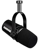 Shure MV7 USB Podcast-Mikrofon für Podcasting, Aufnahmen, Livestreaming und Gaming, integrierter Kopfhörerausgang, dynamisches USB/XLR-Mikrofon mit Vollmetallgehäuse, TeamSpeak zertifiziert - Schwarz