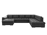 Eckcouch Ecksofa Niko Bis! Design Sofa Couch! mit Schlaffunktion und Bettkasten! U-Sofa Große Farbauswahl! Wohnlandschaft vom Hersteller (Ecksofa Links, Majorka 03)
