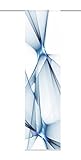 Home Fashion Franklin Schiebevorhang, Polyester, Blau, 245X60 cm