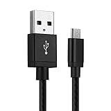 CELLONIC® USB Kabel 1m kompatibel mit GAOMON M106K / Franklin EST-4016 Ladekabel Mini USB auf USB A 2.0 Datenkabel 2A schwarz PVC