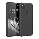 kwmobile Hülle kompatibel mit Google Pixel 4a Hülle - Silikon Handy Case - Handyhülle weiche Oberfläche - kabelloses Laden - Schw