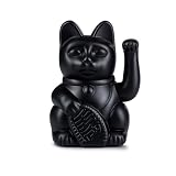 Donkey Products Winkekatze, Kunststoff, Schwarz, 10,5 x 8,5 x 15