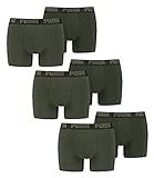 PUMA 8 er Pack Boxer Boxershorts Men Herren Unterhose Pant Unterwäsche, Farbe:038 - Green Melange, Bekleidungsgröße:M