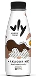 vly Kakaodrink 400ml Flasche - Veganer Protein Kakao Drink + 20g Eiweiß ohne Zucker-Zusatz | Schoko-Proteindrink proteinreich & kalorienarm aus Erbsenprotein Schokodrink Schokolade Milchalternative