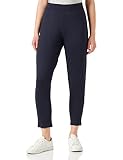 Nur Die 7/8 City-Jogger Relax & Go sportliche Bequeme Freizeithose Stretch elastischer Bund verkürzte Länge Damen, Nachtblau, L