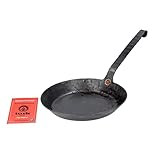 Turk 65526 Eisenpfanne mit flachen Hakenstiel freiform warmgeschmiedet, Durchmesser 26
