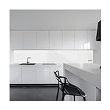 KeraBad Küchenrückwand aus Aluverbund, Spritzschutz Küche, 3mm dick, Weiß, 60x300cm