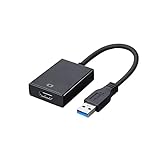 USB zu HDMI Adapter, SZJUNXIAO USB HDMI Konverter USB 3.0/2.0 zu HDMI Konverter Adapter 1080P HD Video Audio Multi Monitor Adapter Konverter für MacBook pro, MAC OS, Windows 7/8/10