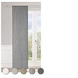 Neutex for you! Beam Schiebevorhang, Gardine, Vorhang, Halbtransparent, 245 x 60 cm (H / B), grau