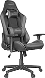 Speedlink XANDOR Gaming Stuhl – stufenlos höhenverstellbar – Schreibtischstuhl mit Wippfunktion & Liegefunktion – hohe Rückenlehne, Schwarz-Grau
