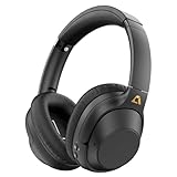 Ankbit E500 Kabellos Noise Cancelling Over Ear Kopfhörer Bluetooth, ANC Bluetooth Kopfhörer Geräuschunterdrückung, 75 Stunden Spielzeit, Hi-Res Audio, Sprachassistent, Komfort-Ohrpolster, Schwarz
