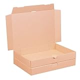 smiley pack 50 Maxibriefkartons 350 x 250 x 50 mm braun (50 Stück) DIN A4+ B4 Maxibrief Versandkarton für DHL DPD GLS Hermes Warensendung Büchersendung mit Steck