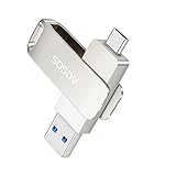 64 GB USB C Stick 2 in 1 Dual Typ C Stick USB 3.0 High Speed USB-Stick für Smartphone, Computer, Laptop (64 GB)
