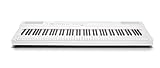 Yamaha P-125WH Digital Piano, weiß – Kompaktes elektronisches Klavier in schlichtem Design für perfekte Spielbarkeit – Kompatibel mit kostenloser App 'Smart Pianist'