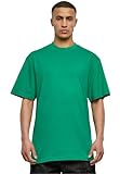 Urban Classics Herren T-Shirt Tall Tee, Oversized T-Shirt für Männer, Baumwolle, gerippter Rundhals, c.green, XXL