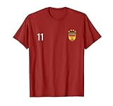 Espana Nummer 11 Fußball # Nummer elf Flagge Fußball T-Shirt