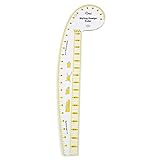 Dritz 852 Ruler, Clear Styling-Design-Lineal, farblos