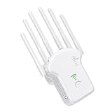 Mimoqk WLAN Verstärker | Reichweiten Verstärker Mit Großer Abdeckung | Dualband WLAN Repeater Für Arbeitsplatz, Garten, Zuhause U