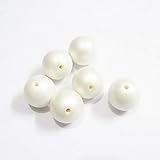 Großhandel 20mm Chunky Acryl Pastellfarbe Matte Pearl Perlen für Chunky Kids Halskette weiß, 20mm 100 Stück pro Beutel