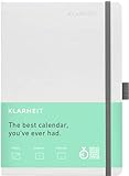 KLARHEIT CALENDAR (English Version) Week to View Diary, Undated with 53 Weeks, with Coaching Section on Self-Reflection, Yearly Planner, A5, light