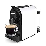 Kapselmaschine, VASTELLE Kaffeemaschine für 1 Tasse, Mini-Kaffeemaschine mit 700ml Transparentem Wassertank, Einfach vorzubereiten, Schwarz