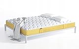 Matratze 90x200 cm Brick | Atmungsaktives Premium Material & 7 Zonen Taschenfederkern | H2 und H3 in Einer Matratze mit Kokoseinlage | 21 cm Hoch (90x200 cm)