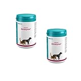 almapharm astoral Almazyme Pulver | Doppelpack | 2 x 500 g | Ergänzungsfuttermittel für Hunde und Katzen | Vitalstoffe zur Unterstützung des Nahrungsaufschlusses für Hunde und Katzen