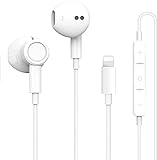 In-Ear Kopfhörer für iPhone, [MFi Certified] Kopfhörer HiFi Audio Stereo, mit Mikrofon und Lautstärkeregler, kompatibel mit iPhone 12/SE/11/X/XS Max/XR/8/7Unterstützt alle iOS Systeme