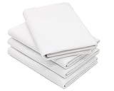 ZOLLNER Handtuch/Geschirrtuch 4er-Set, 50x100cm, 100% Baumwolle, weiß