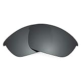 REVANT Ersatzgläser Kompatibel mit Oakley Half Jacket 2.0, Polarisiert, Schwarz Chrome MirrorShield