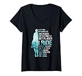Damen I Don't Ride My HorseTo Win Races Nor Do I Ride To Get Place. T-Shirt mit V-Ausschnitt