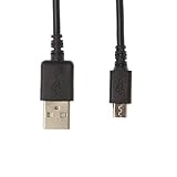 Kingfisher Technology 2m USB PC / Fast Data Synch Black Cable Lead Adaptor for HANNspree HANNSPAD 133 TITAN 2 SN14TP1B Tablet