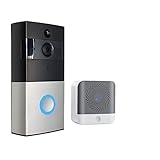 LYSGST Doorbell Video Doorbell with Camera Wireless Intercom for Home Two Way Audio Remote Control Door Chime (Color : Doorbell with Chime, Plug Type : AU Plug)