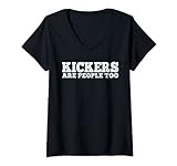 Damen Kickers Are People Too | |-- T-Shirt mit V-Ausschnitt